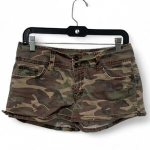 Y2K Glo Camouflage Low Rise Shorts